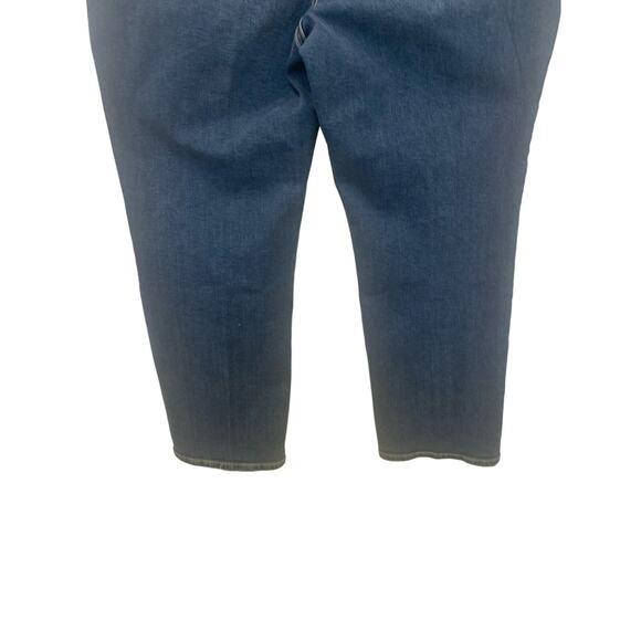 Good American Jeans 24 Blue Straight Leg High Rise Stretch Denim Med Wash NWOT - Picture 7 of 10